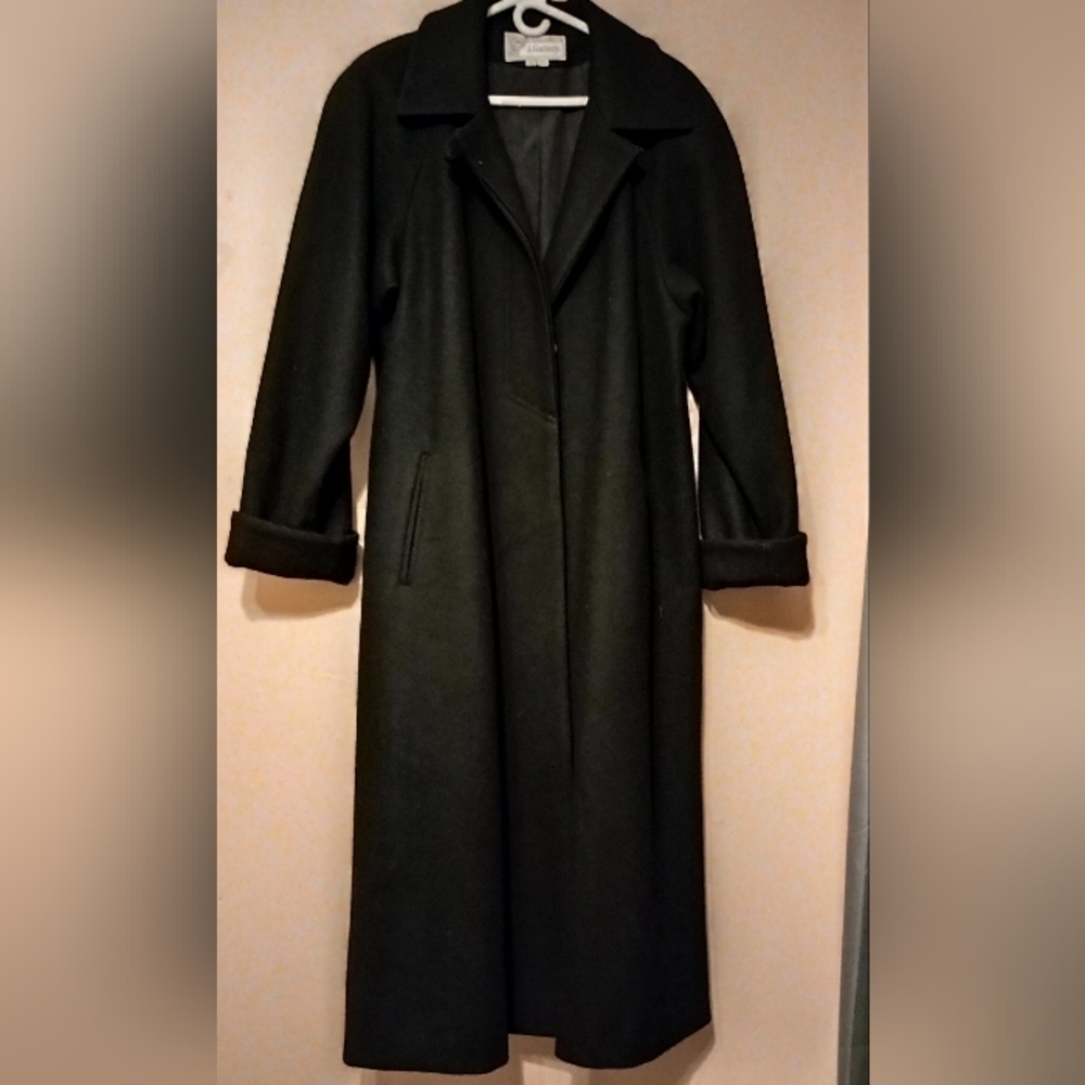 Full Length Pristine Vintage J. Gallery Wool Trench Coat size 12